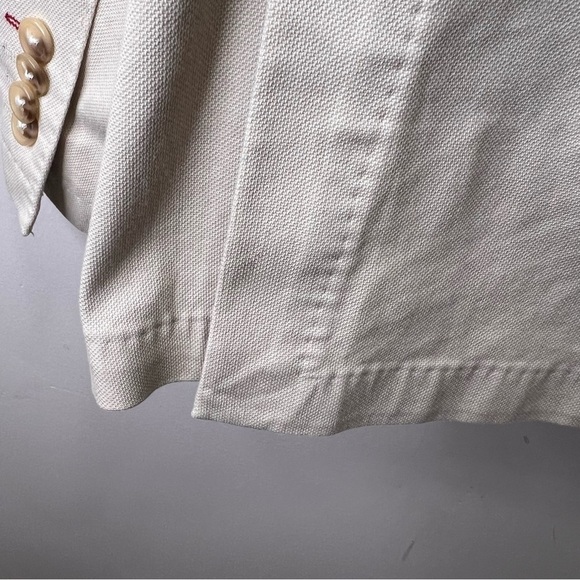 JKT New York Tan Cotton Blazer Jacket Sports Coat Size 40R - Picture 11 of 15
